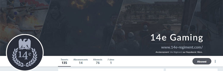 Le 14e se lance sur Twitter !